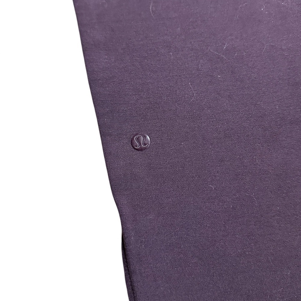 Lululemon Womens Soft Pants 5 Pocket Zip Front Tapered Leg Plum Purple Size 2 - Picture 6 of 6